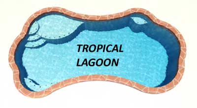 Swimming pool tropical lagoon